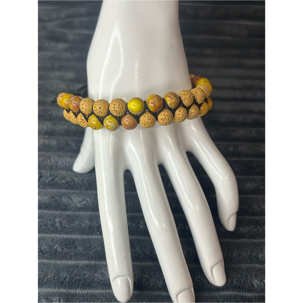 NOGU Coriander Oceanic Jasper & Lava Rock Diffuser Bracelet – Adjustable